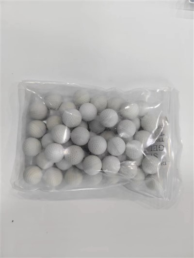 Disparo de plástico biodegradable BB, rosa, azul, blanco BB de plástico blanco